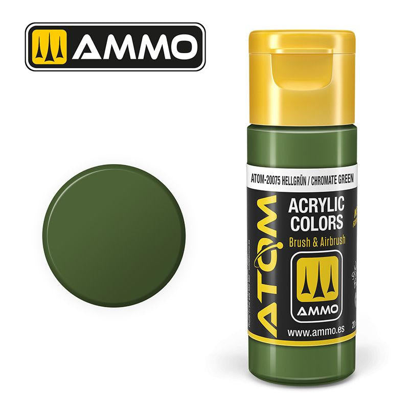 MiG Ammo ATOM COLOR Hellgrün / Chromate Green FS34095 - RAL6020 - RLM82 (20075) 