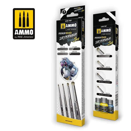 MiG Ammo Premium Drybrush Set(4) 7607 
