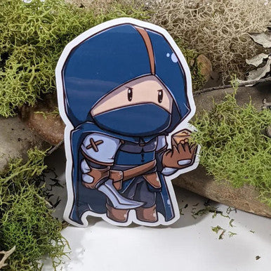 Chibi Rogue Hit Dice RPG Class Sticker
