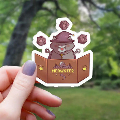 Dungeon Meowster Cat DM Sticker