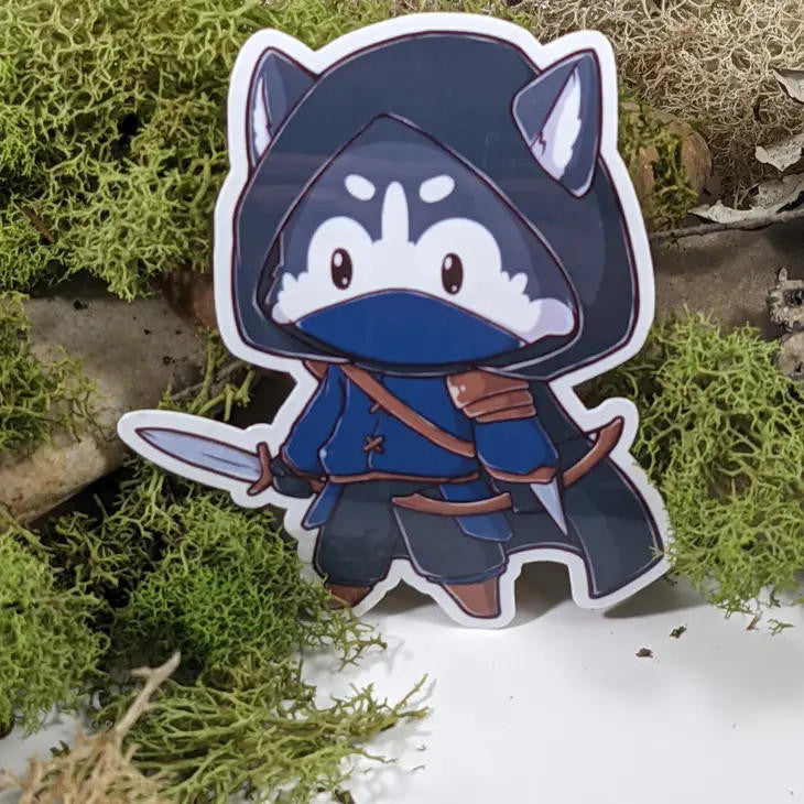 Mimic Gaming Co Husky Rogue Tabletop Gaming Sticker 