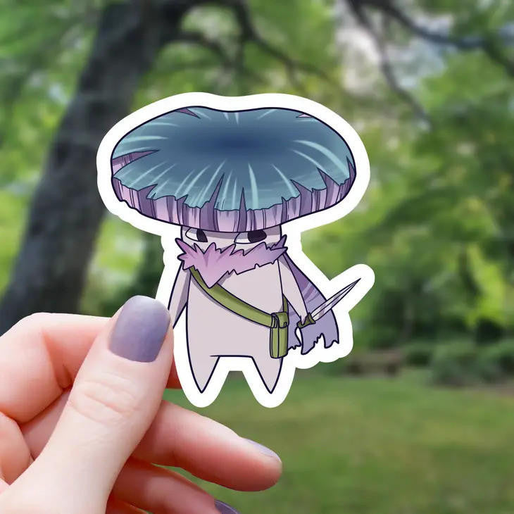 Mimic Gaming Co Mushroom Rogue Tabletop RPG Sticker 