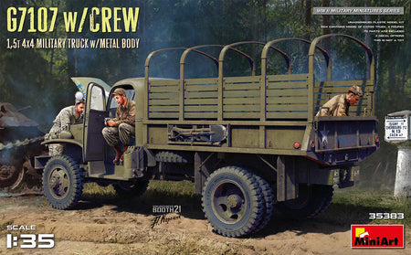 MiniArt 1/35 G7107 4x4 Cargo Truck Metal Body 35383