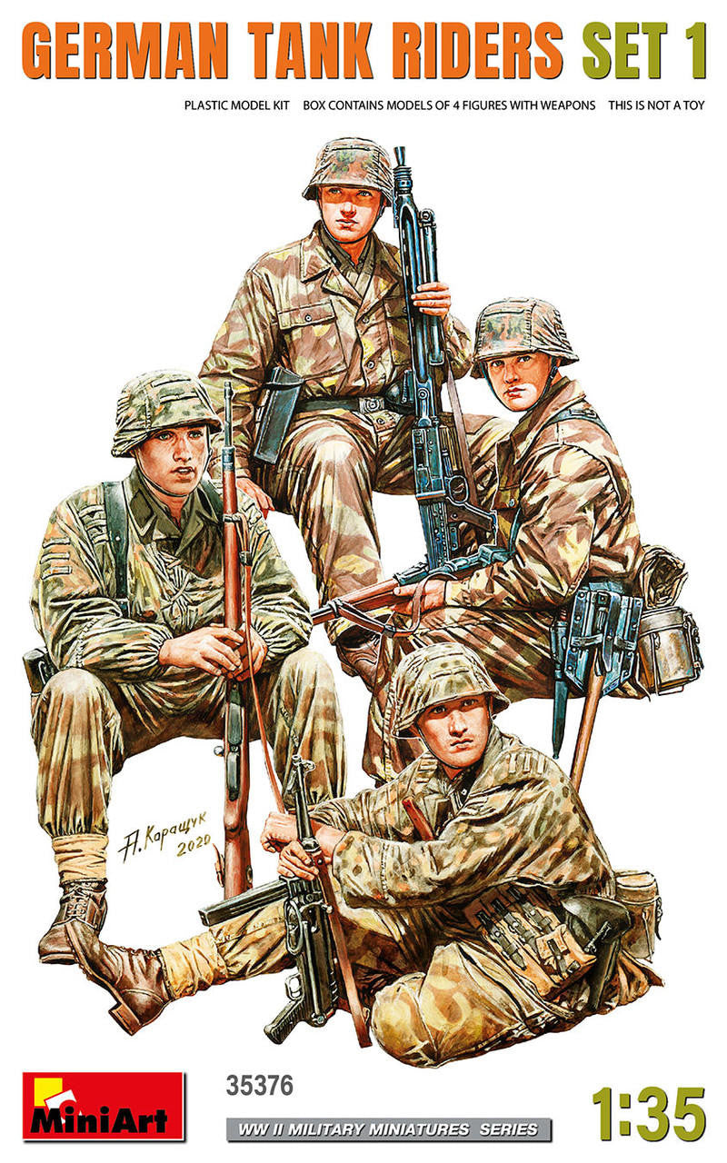 MiniArt 1/35 German Tank Riders Set 1 35376 