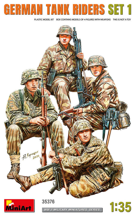 MiniArt 1/35 German Tank Riders Set 1 35376 