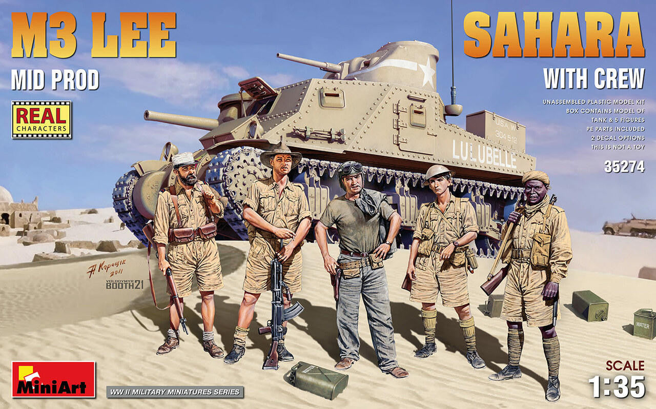 MiniArt 1/35 M3 Lee Mid Sahara With Crew 35274