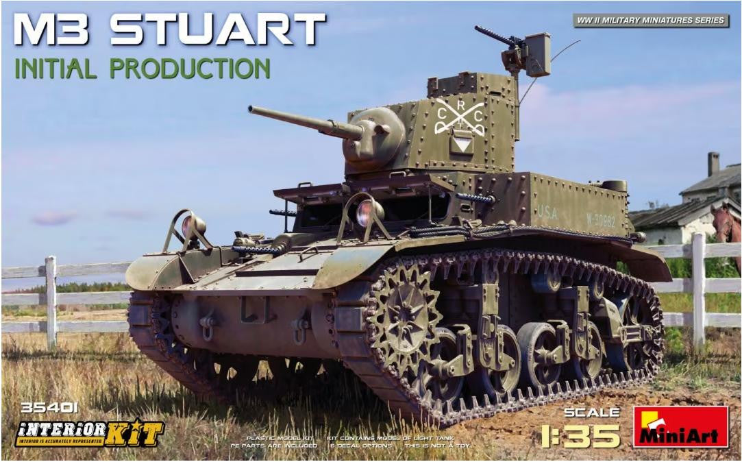 MiniArt 1/35 M5 Stuart Initial w/Full Interior 35401 