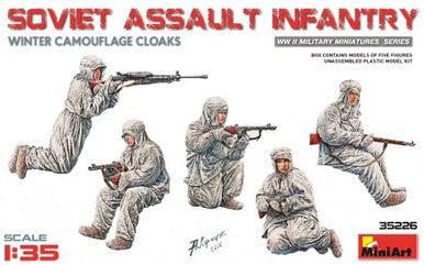 1/35 Soviet Assault Infantry in Winter Camo Cloaks 35226
