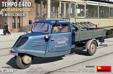 1/35 Tempo E400 Hochlader Pritsche 3-Wheel Truck 38025