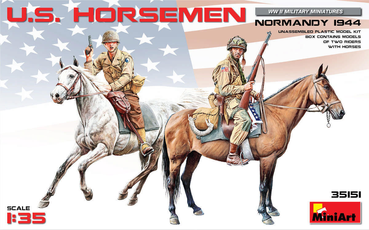 MiniArt 1/35 US Horsemen Normandy 1944 Set 35151