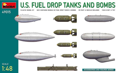 MiniArt 1/48 U.S. Fuel Drop Tanks & Bombs 49015 