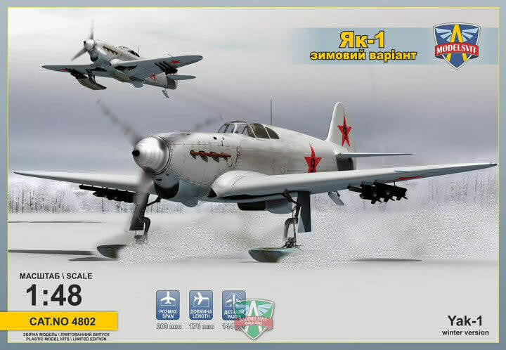 Modelsvit 1/48 Yak-1 on Skis 4802
