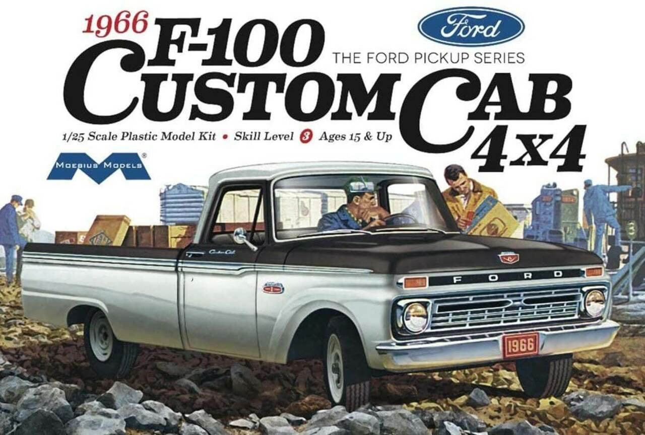 Moebius 1/25 1966 Ford F100 Custom Cab 1236