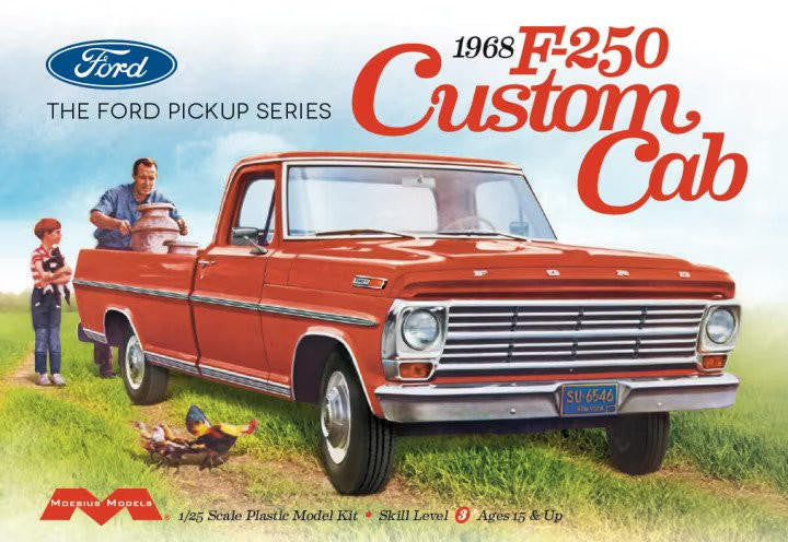 Moebius 1/25 1968 Ford F250 Custom Cab Pickup Truck 2564