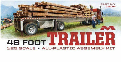 1/25 48' Flatbed Trailer Cambered 1304