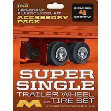 1/25 Trailer Wheel/Tire Set 1018