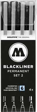 Molotow Blackliner Pen Set #2 200487