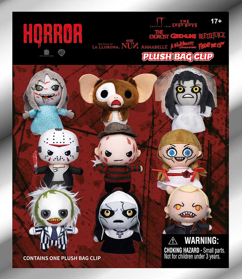 Horror Plush Bag Clip, package front