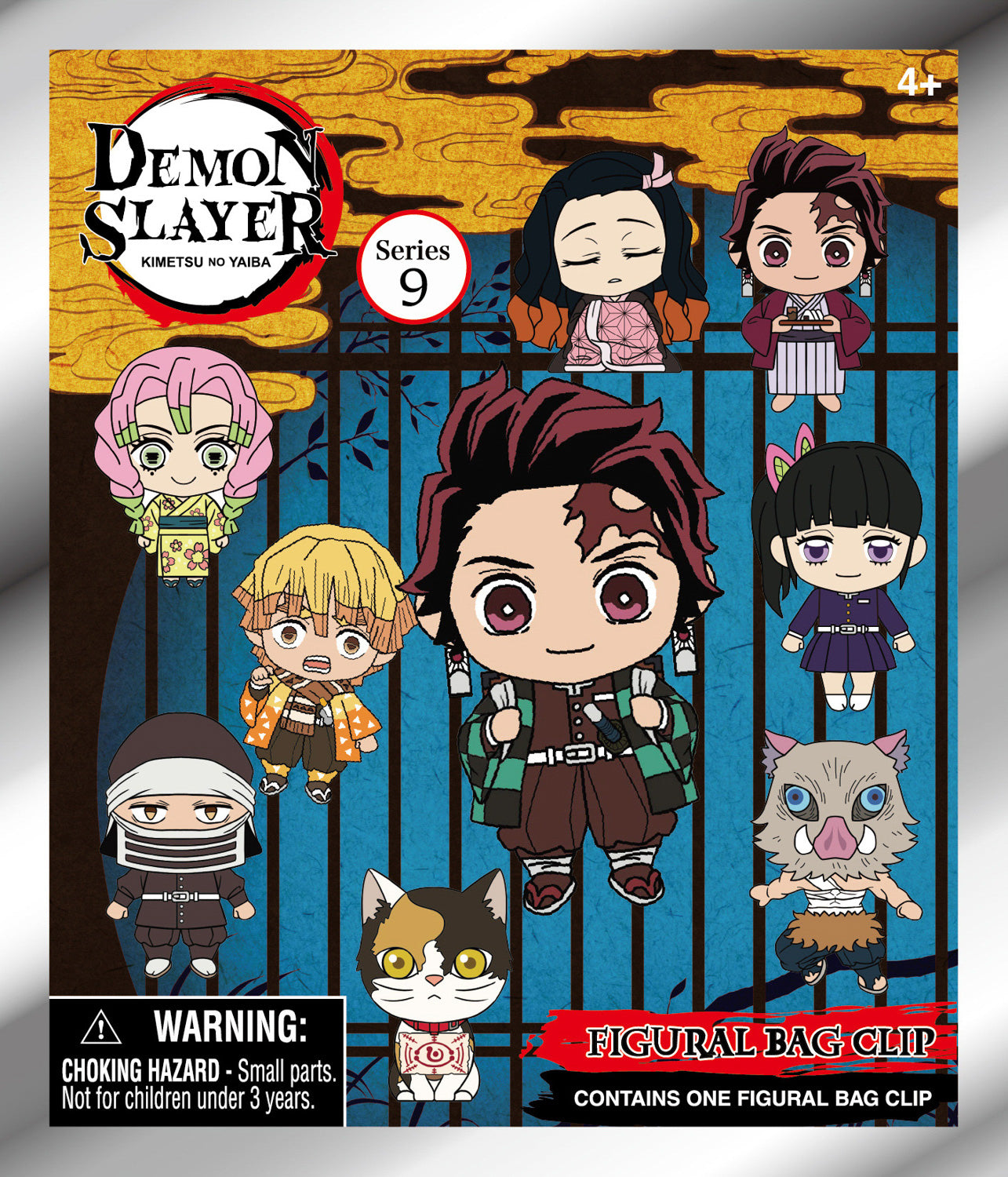 Demon Slayer (Season 3) 3D Foam Bag Clip, Series 9, package front