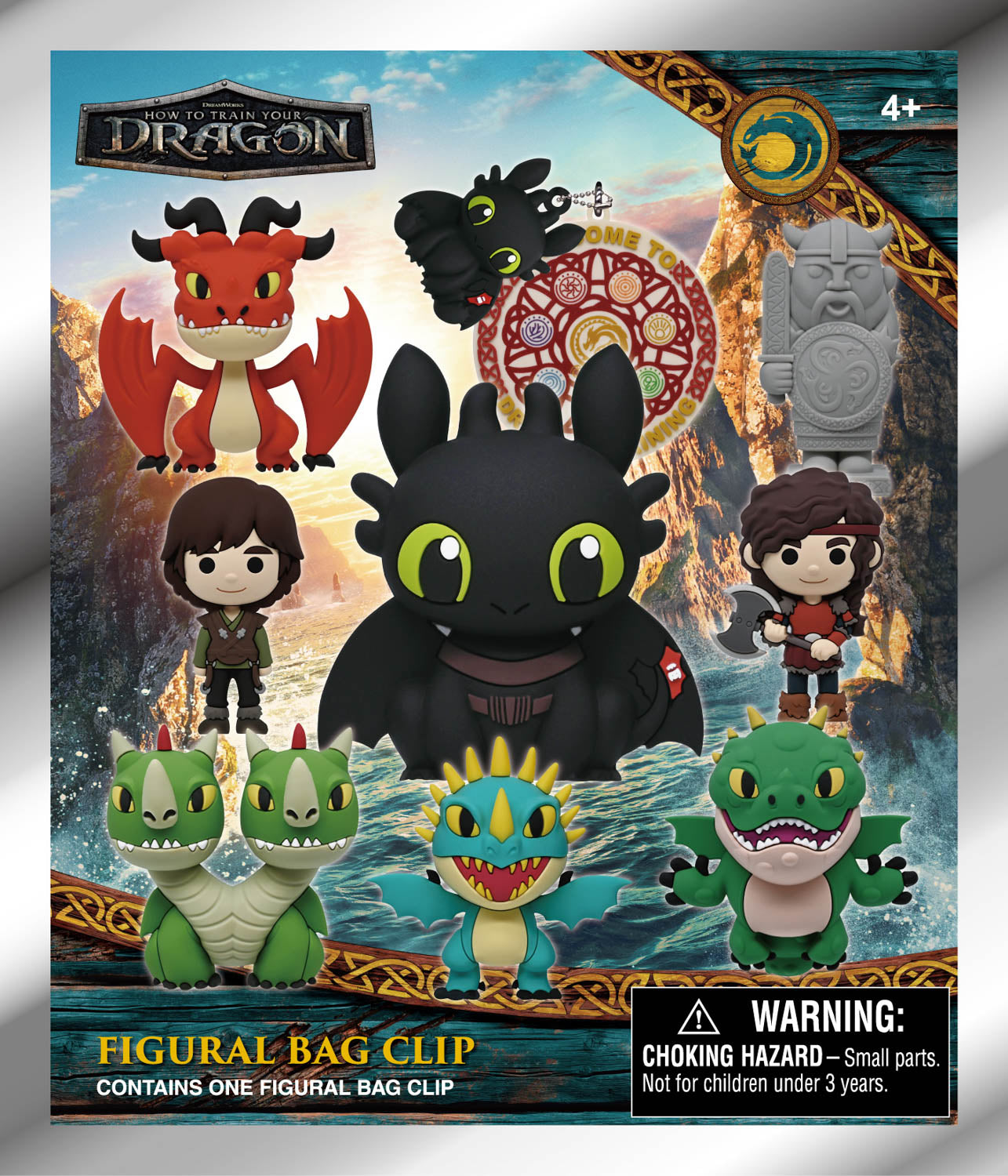 How to Train Your Dragon (Movie) 3D Foam Bag Clip, Series 2, package front