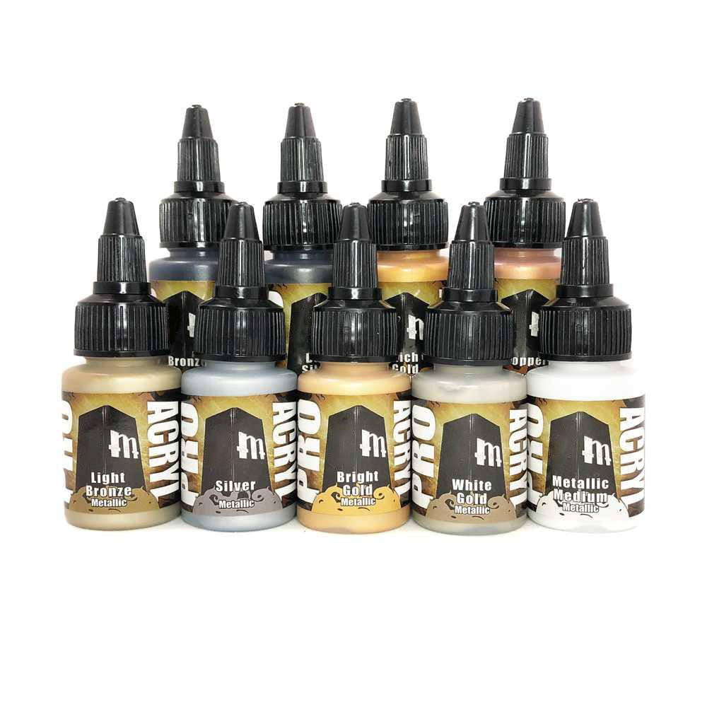 Monument Hobbies Pro Acryl Metallic Set 