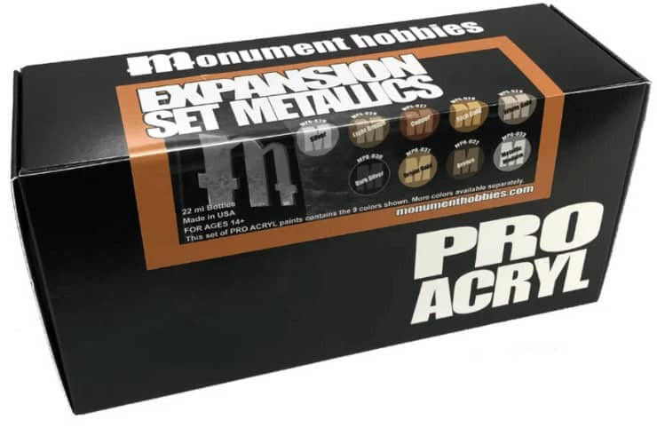 Monument Hobbies Pro Acryl Metallic Set 
