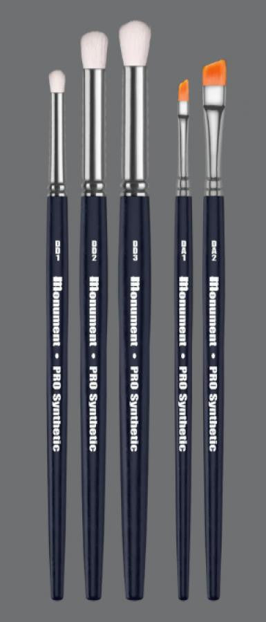 Monument Hobbies Pro Synthetic Drybrush Set (5) 