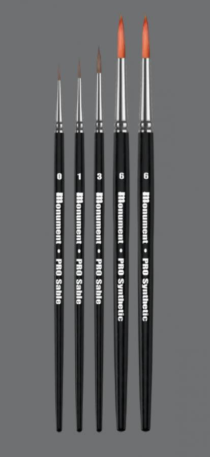 Monument Hobbies Pro Synthetic Lenz Weapon Rack (5 Brushes) 