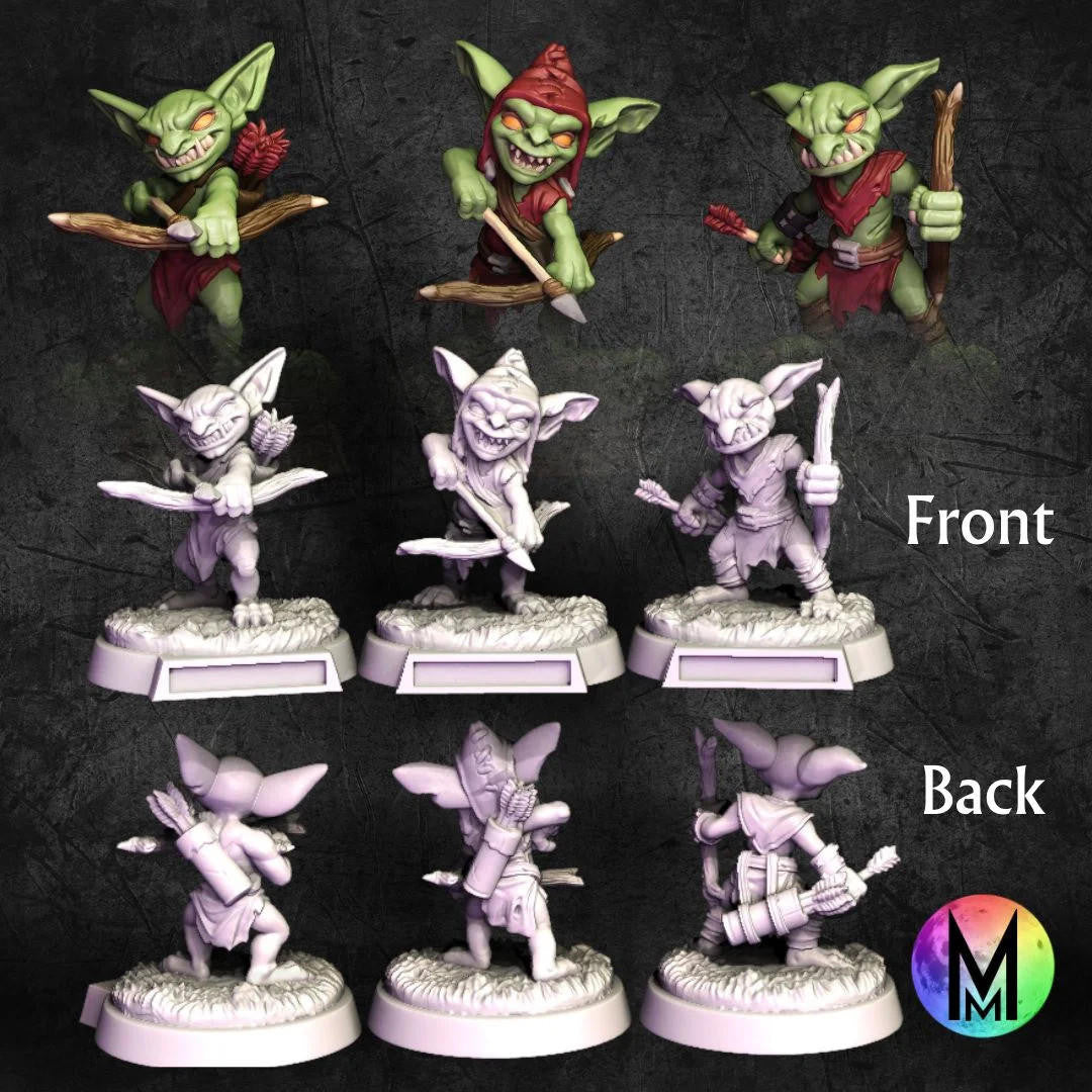 Moonlight Minis Goblin Bowmen/Archers (3) 