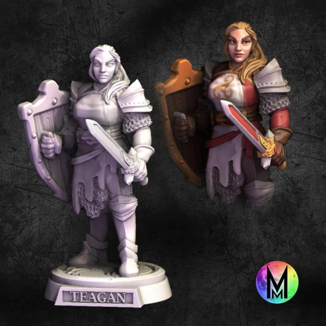 Moonlight Minis Teagan the Paladin 