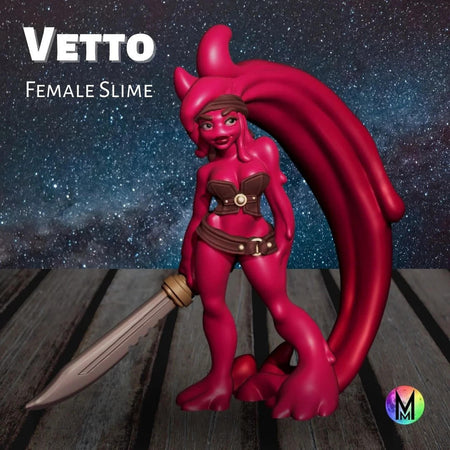 Moonlight Minis Vetto the Barbarian Slime Girl 