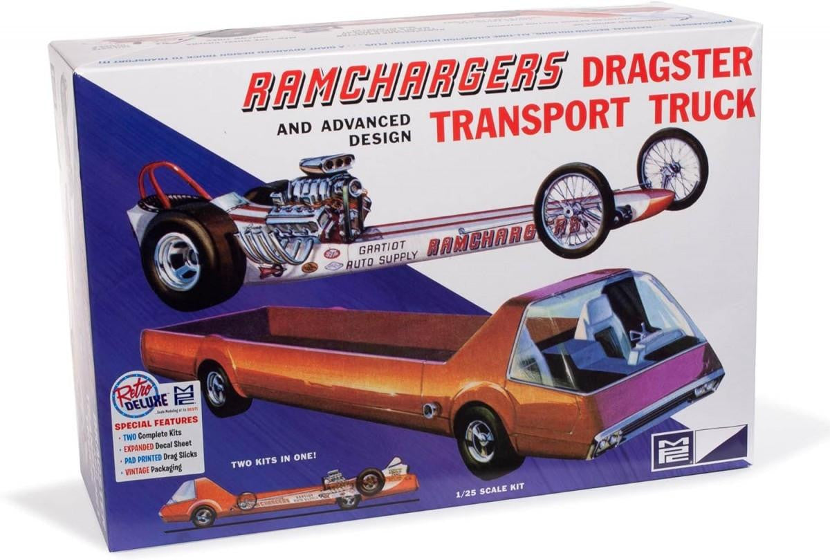 MPC 1/25 Ramchargers Dragster & Transporter Truck 970 