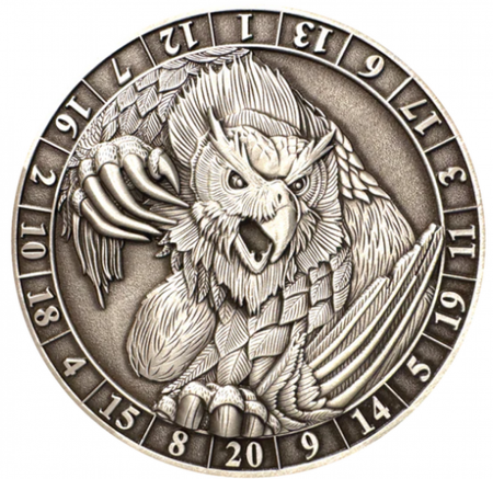 Dice Coins - D20 OwlBear