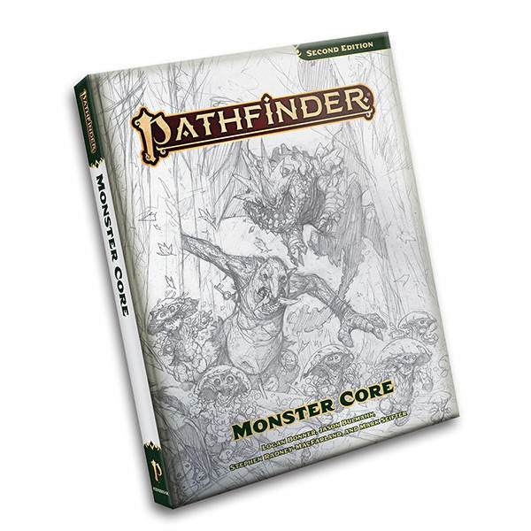 Paizo Publishing Pathfinder RPG, 2e: Monster Core Remastered, Sketch Cover 