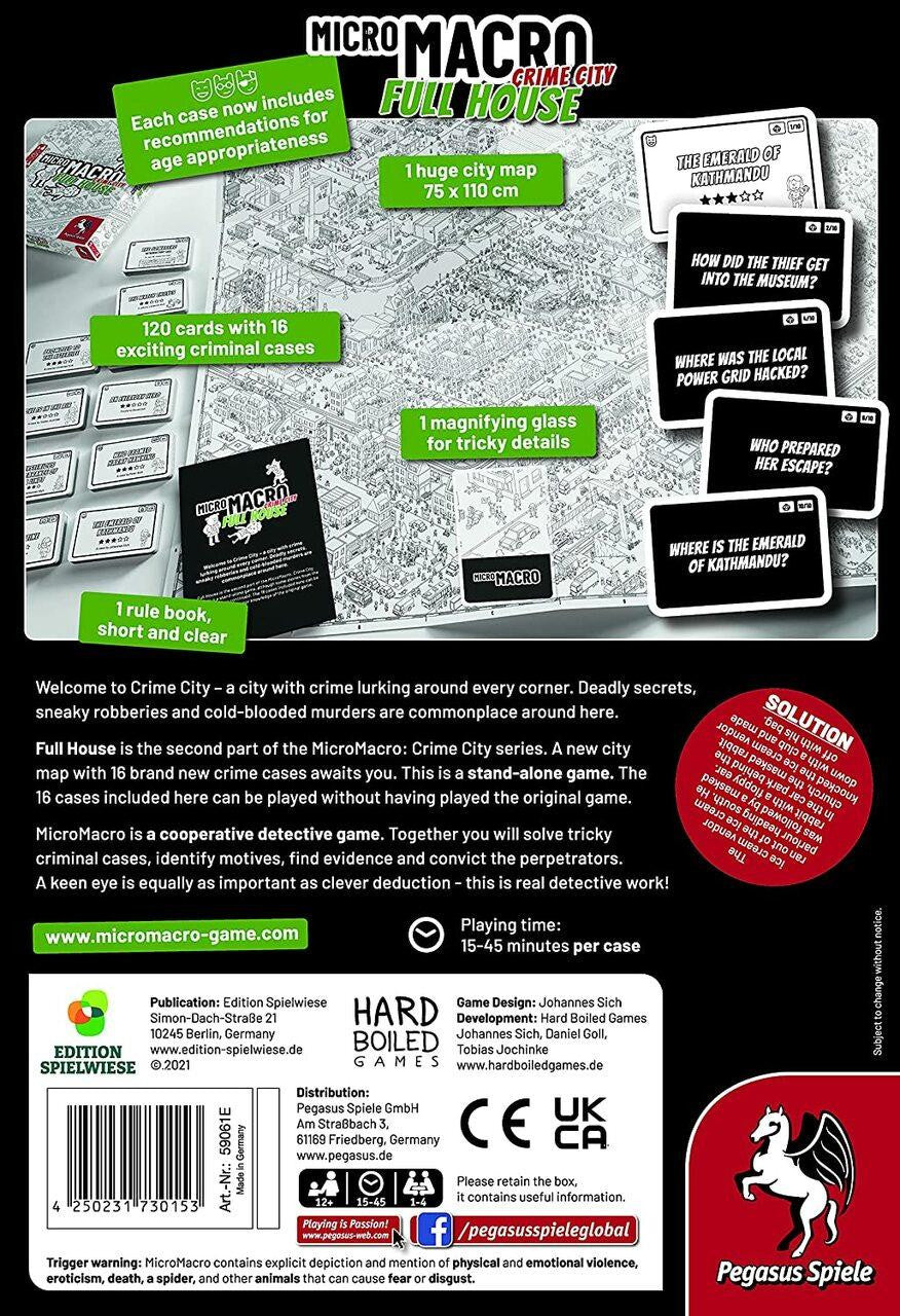 Pegaus Spiele MicroMacro Crime City, Full House