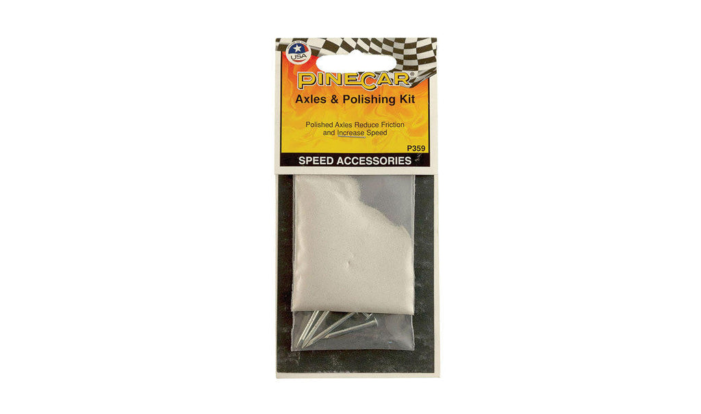 PineCar Axles and Polishing Kit 359