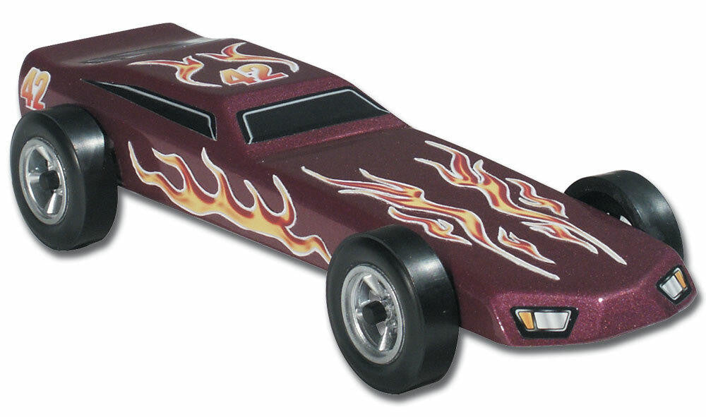 PineCar Blazin Flames Dry Transfer Decal 4008