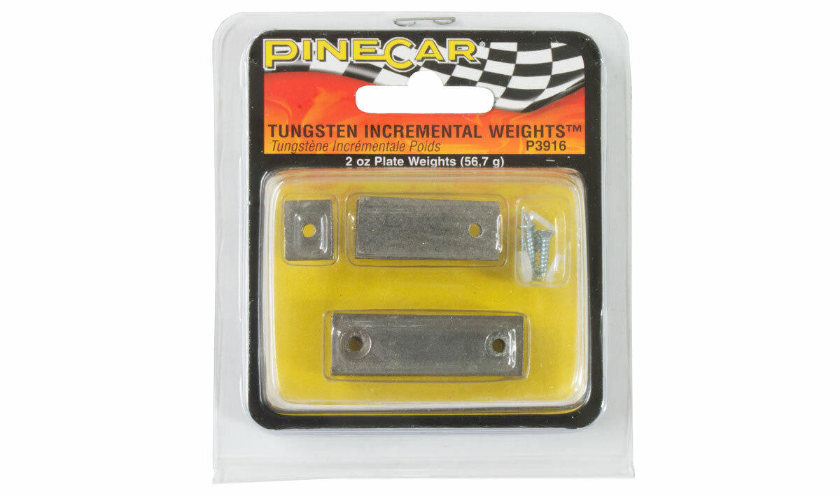 PineCar Tungsten Weights, 2 oz Plate 3916