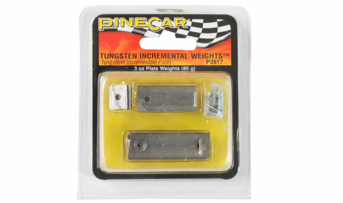 PineCar Tungsten Weights, 3 oz Plate 3917