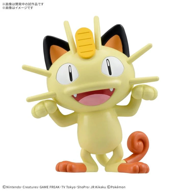 Completed Bandai Pokemon Model Kit Quick!! 28 Meowth