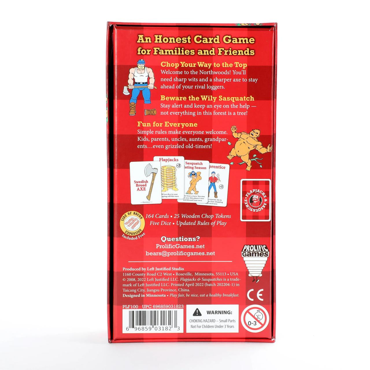 Prolific Games Flapjacks and Sasquatch 