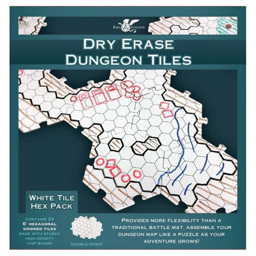 Dry-Erase Hexagon Game Tiles