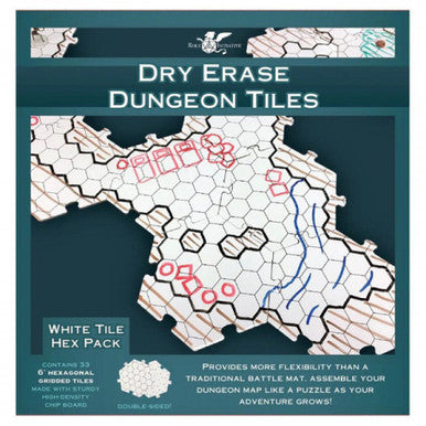 Dry-Erase Hexagon Game Tiles