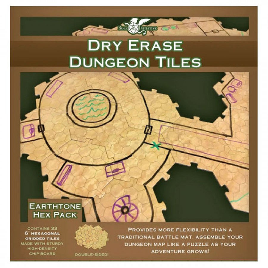 Dungeon Tiles: Earthtone: 6" Hex (33)