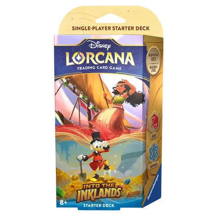 Ravensburger Disney Lorcana: Into the Inklands Starter Deck (Ruby/Sapphire) 