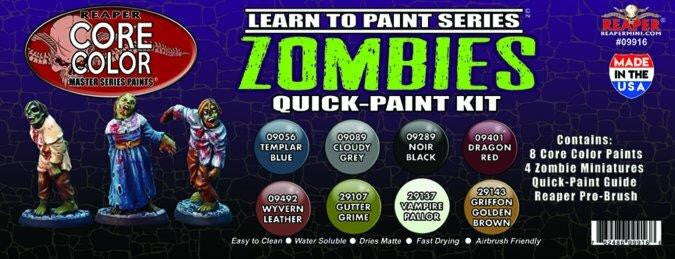 Reaper Learn to Paint Quick-Paint Kit Zombies 09916
