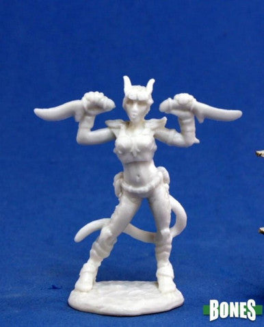 Reaper Miniatures - Bones Plastic - Tiviel, Hellborn Rogue 77118