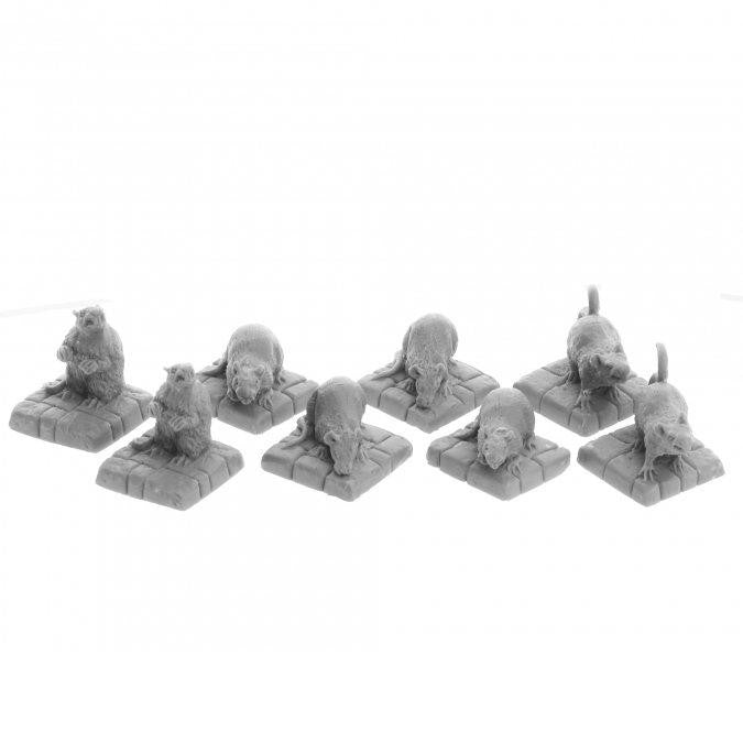 Reaper Miniatures Dire Rats (8) (07036) 