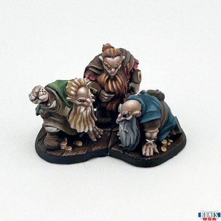 Reaper Miniatures Townsfolk: Gambling Dwarves (3) (30138) 