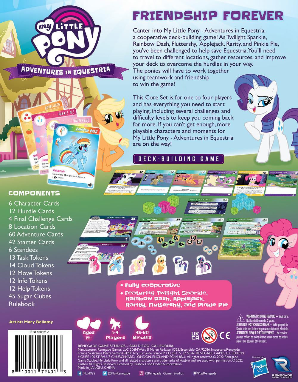 Renegade Game Studios My Little Pony Adventures in Equestria Deck-Building Game